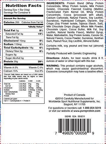 Pure Protein® Chewy Chocolate Chip 50 gram 6 count Multipack