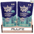 Almond based waffles Why Not Pancakes mix (2 pack) with Vanilla flavor waffle Gluten Free &amp no added sugar Works with Waffle Maker - Fast and Fresh Breakfast Foods
