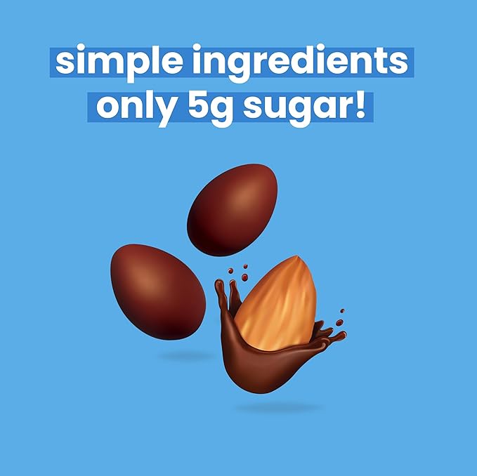 UNREAL Dark Chocolate Almonds - Certified Vegan Gluten Free Fair Trade Non-GMO No Sugar Alcohols or Soy (9 bags)