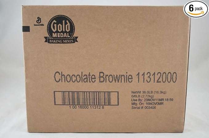 Gold Medal Chocolate Brownie Mix 6 Case 6 Pound