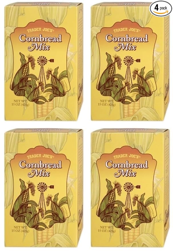 Cornbread Mix by Trader Joes - 15 Oz Box - Pack of 4