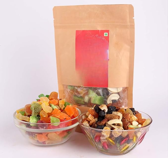 Generic Oraganic Mix Nuturitious Mixed Fruits Cutting &amp Dried Fruits Super Healthy Combo Snack - 200 Grams