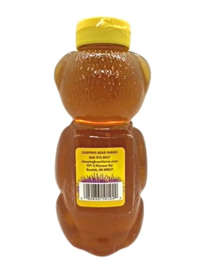 Star Thistle Honey Bear 24 oz. Unpasteurized Unblended No Additives Pure Michigan Honey