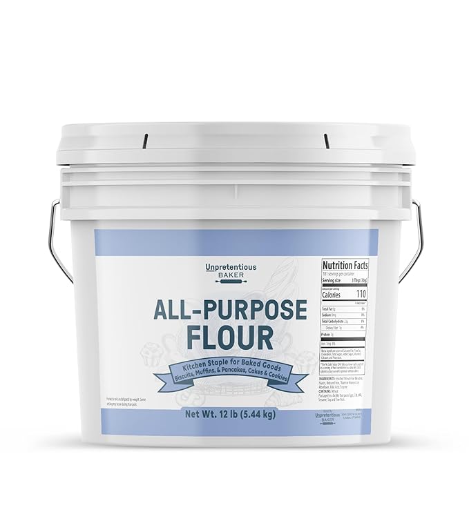 Unpretentious All Purpose Flour 2 Gallon Bucket Versatile Kitchen Staple Food Storage