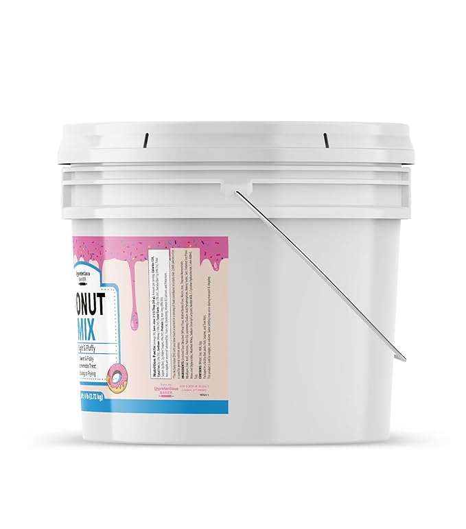 Unpretentious Raised Donut Mix 1 Gallon Baking &amp Frying Light &amp Fluffy Tender &amp Flaky (96 Ounce)