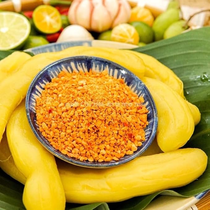 Muoi Toi Ot Sieu Cay Chu Hai Vietnamese Spicy Garlic Salt Seasoning Mix Tay Ninh Specialty 500gram