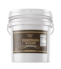 Demerara Sugar By Unpretentious Baker 3.5 Gallon Bucket Food Storage Raw First-Pressed Sugarcane Crystals For Drinks &amp Baking (25 Pounds)