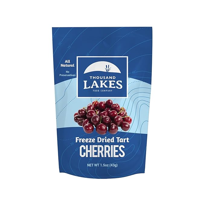 Thousand Lakes Freeze Dried Cherries Blueberries and Raspberries | 100% Fruit No Additives No Added Sugar