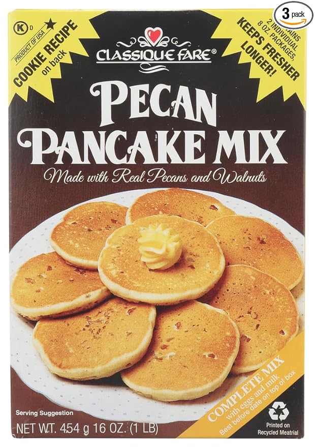 Classique Fare Mix Pancake Pecan - 16 OZ (Pack of 3)