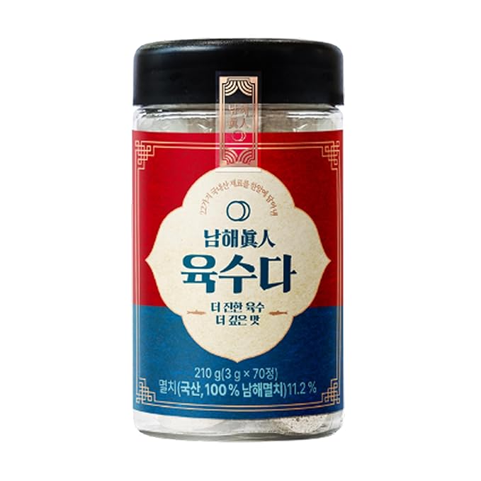 SUKOREA Korean Premium Solid Soup Base Coin 70 Tablets (Net Wt. 6.17 oz) No MSG Natural Ingredients Anchovy &amp Vegetable Easy Umami Broth for Soup Stew Stir-fry Travel