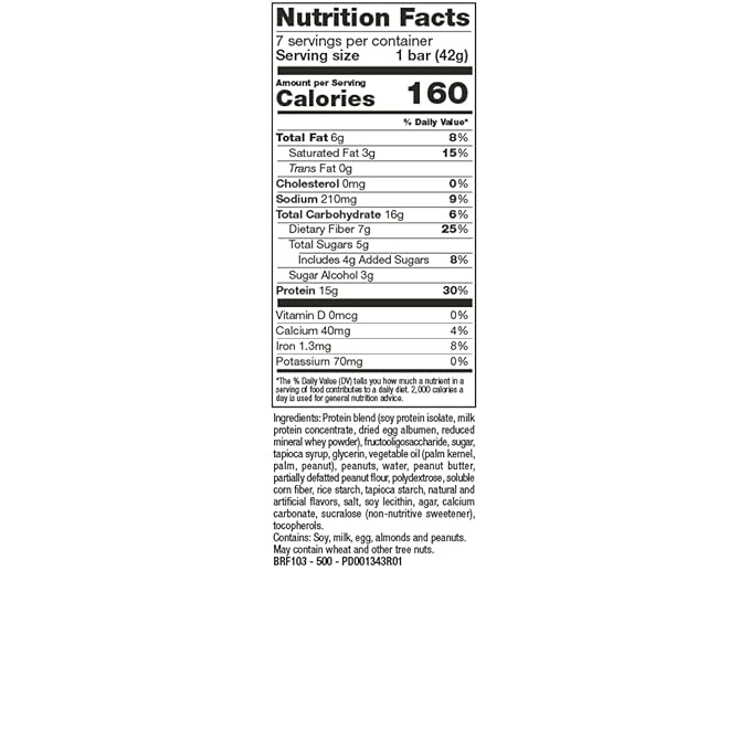 PROTIFIT - Low Calorie Fluffy Nutter Protein Bar 3 Pack High Protein 15g Protein Low Carb Low Sugar Ideal Protein Compatible 7 Servings Per Box (3 Pack)