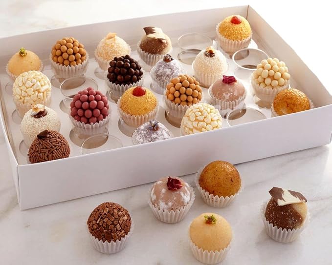 Handcrafted Gourmet Brigadeiro | Truffle Assortment - Gift Box - Valentine's Day - Mother's Day - Flavors Include: Guava Cheesecake  Creme Brulee  Chocolate  Coconut  Lime &amp Dark Chocolate La