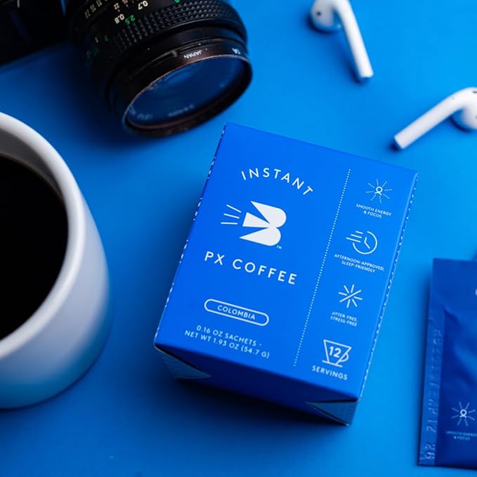 Rarebird Instant Px Coffee – Premium Specialty Coffee with Paraxanthine | Clean Energy Sleep-Friendly Jitter-Free Focus | 100% Single-Origin Arabica | Convenient Decaf Caffeine Alternative 12 Sach