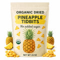 Organic Dried Pineapple Tidbits 26 oz Bag - Healthy Dried Fruit Snack