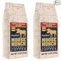 Moose Munch Maple Brown Sugar Ground Coffee – 2 Pack 12 oz Bags – Cozy Maple Sweetness with Brown Sugar Flavored Medium Roast Coffee