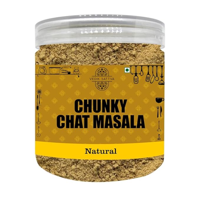 Vedik Sattva Natural Chunky Chat Masala 10.58 OZ / 300 GM | Pack Of 1 Box