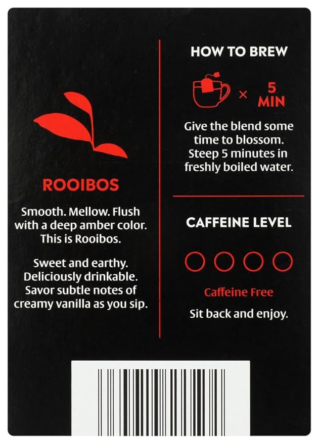 Choice Organic Teas Rooibos Red Bush Tea 16 BAGS (Pack of 3)
