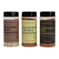 Clean Monday Meals BBQ Bundle | All‑Natural Allergen‑Friendly Seasonings | Billionaire BBQ Everyday Beef &amp Zest &amp Herb Chicken Rubs – Perfect for Ribs Burgers Chicken Brisket Veggies &am