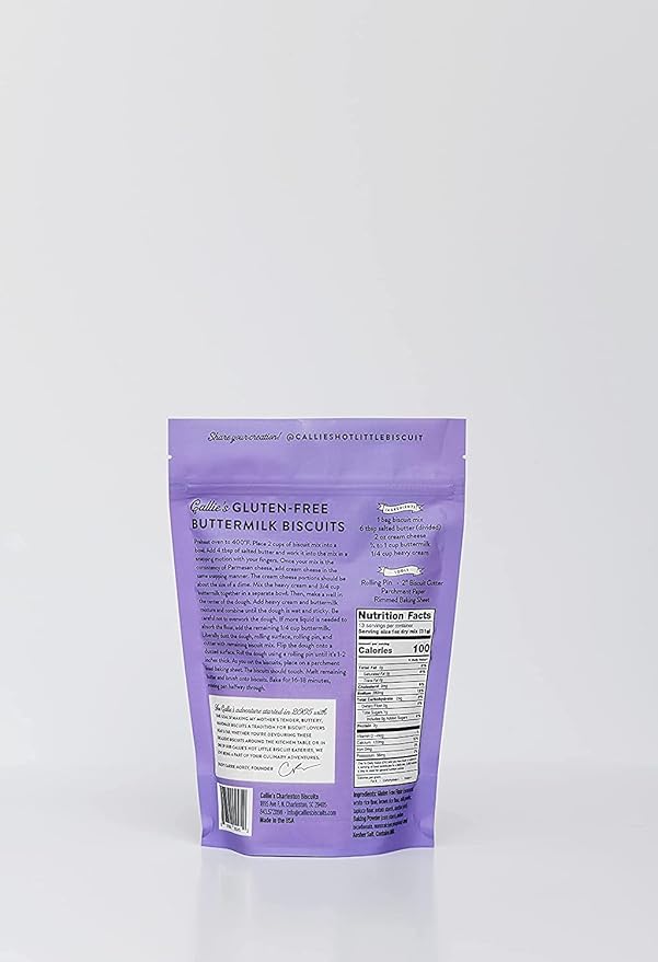 Callie's Hot Little Biscuit Gluten Free Buttermilk Biscuit Mix | Fast Easy Delicious | Southern Recipe | 2 Bags of Gluten Free Biscuit Mix | 13oz per bag | Makes 24 Biscuits