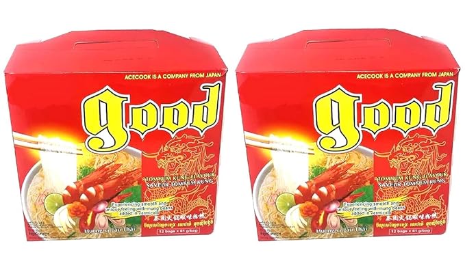 Asia Style Instant Noodles (2 CASE SET ACECOOK TOMYUM CLEAR NOODLES)