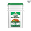 Valley Food Storage Mango Habanero Chili | 10-Bag Bucket 50 Servings | Premium Emergency Food Supply 25 Year Shelf Life | Survival Meal Kits Prepper Food &amp Off-Grid Living Supplies Packaged in