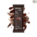 Krono Nutrition Energy Bar - Made with Natural Ingredients - Vegan - Gluten Free - Nuts Free - Soy Free - 50 gram per bars - 12 bars per box (12 count Brownie)
