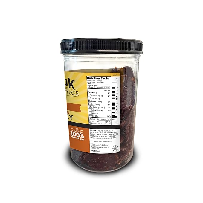 Tillamook Country Smoker Real Hardwood Smoked Silver Dollar Jerky Teriyaki 13 Ounce