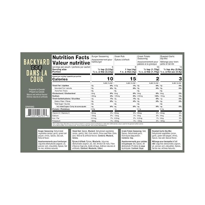 Gourmet Du Village Backyard Barbeque Party Pack 87 g (3 oz)