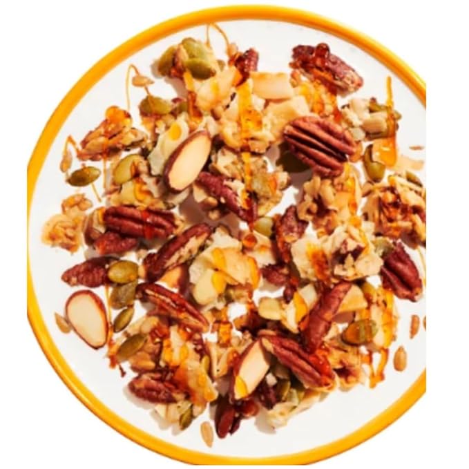 NuTrail! Honey Nut Protein Nut Granola No Sugar Added Low Carb Keto Friendly Gluten Free Granola Cereal High Protein Snack 22 oz Bag (Pack of 2)