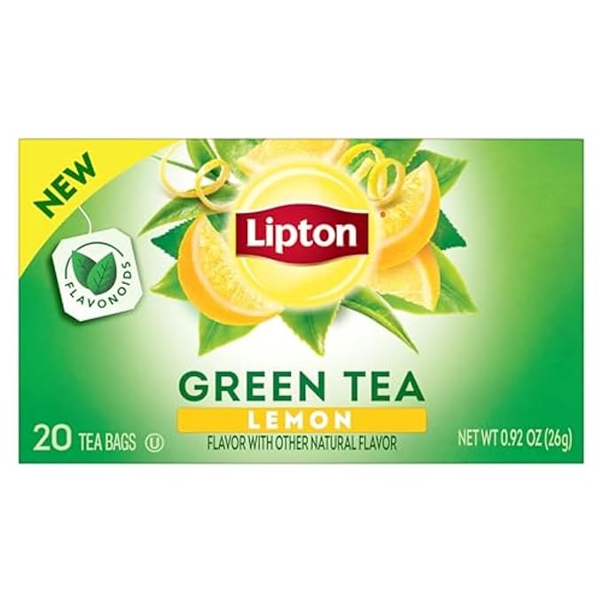 Lipton Green Tea Variety Pack Honey Ginger Lemon &amp Peach 20 CT (3 ea)