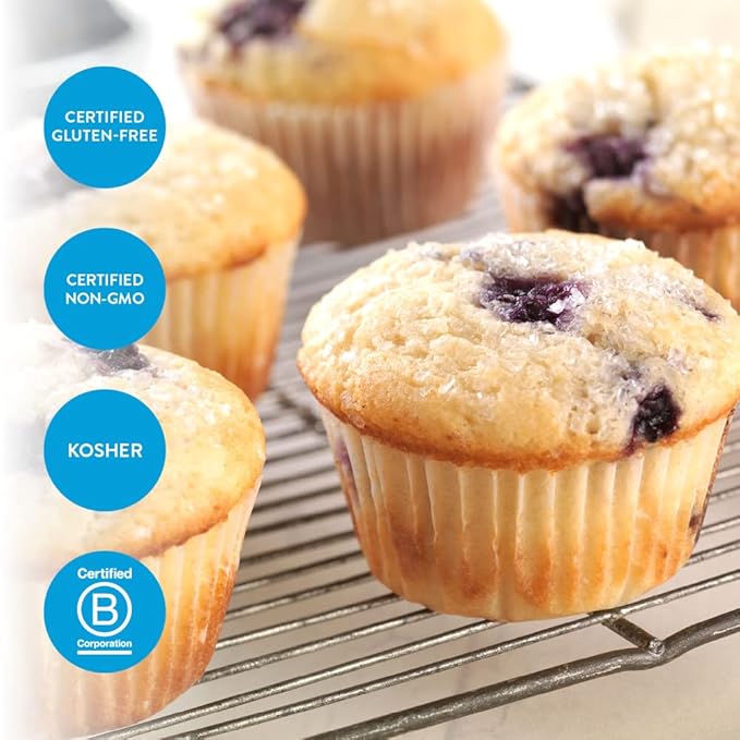 King Arthur Gluten-Free Muffin Mix Certified Gluten-Free Non-GMO Project Verified Certified Kosher 16 Oz