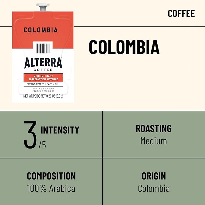 FLAVIA ALTERRA Coffee Colombia 20-Count Fresh Packs (Pack of 5)