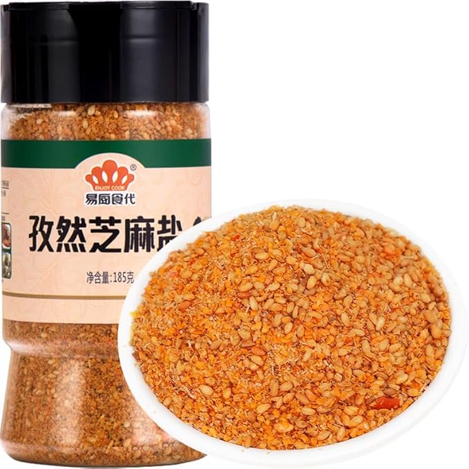 Chinese food Seasoning 易厨食代 孜然芝麻盐 调味料 五香微辣 撒料瓶装185g