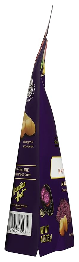 Hawaiian Host Ube White Chocolate Covered Macadamias 4 OZ