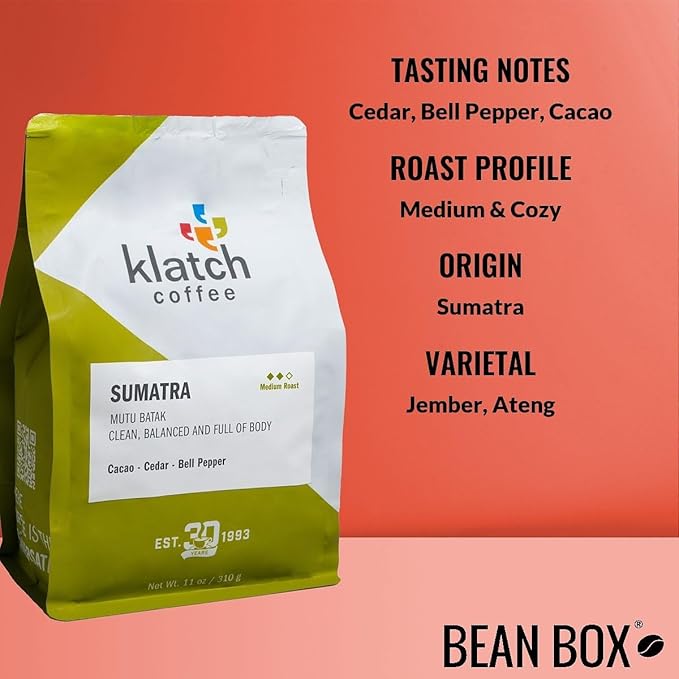 Bean Box Sampler - Roasted by Klatch 2-Pack Freshly Ground Coffee Gourmet Coffee