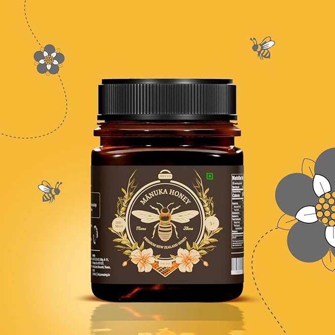MELVO Manuka Honey MGO 263+ Manuka Honey (250g/8.8oz) Superfood Authentic Raw Honey from New Zealand