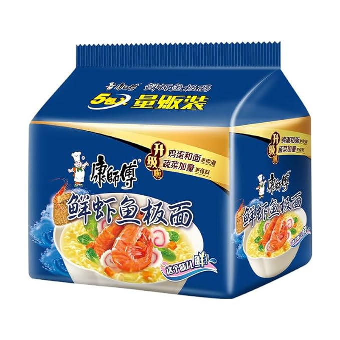 Chinese food Instant noodles 康师傅 方便面 经典面 五连包98g*5 泡面袋装