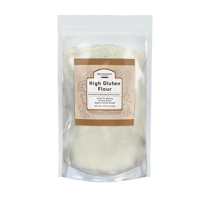 Unpretentious High Gluten Flour (5 lb) Artisan Bread Bagels Pizza