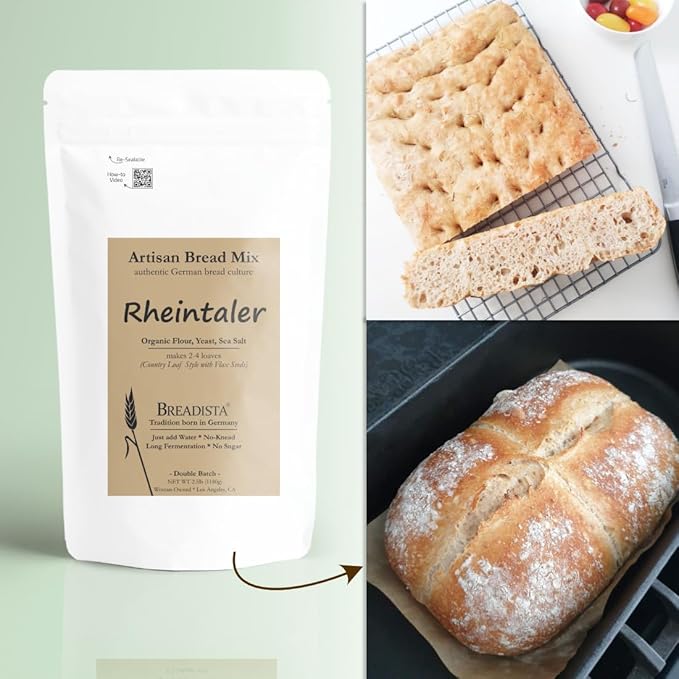 VALUE Pack - 5 assorted Breadista Bread Mixes - 11.5 lbs of 100% Organic US grown Flour for traditional artisan bread baking - Bread Rolls Pizza Panettone