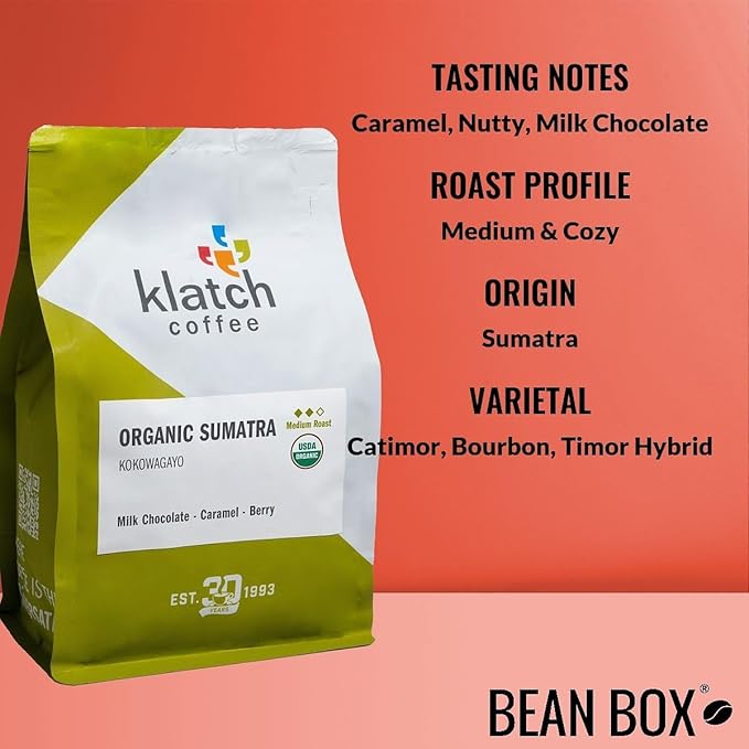Bean Box Sampler - Roasted by Klatch 2-Pack Freshly Ground Coffee Gourmet Coffee