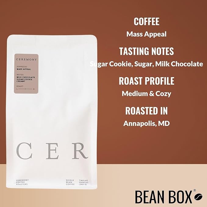 Bean Box Sampler - Roasted by Ceremony Roasters 2-Pack Whole Bean Coffee Gourmet Coffee
