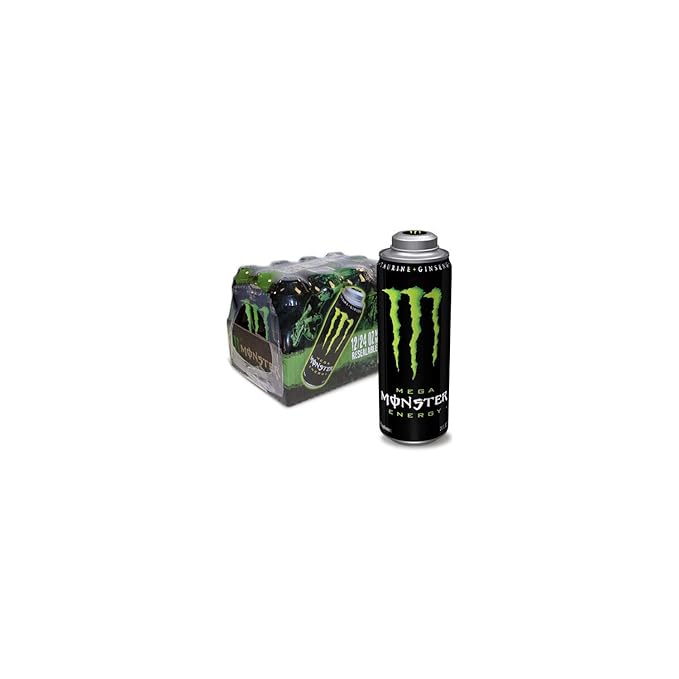 Mega Monster Energy Drink Cans 24 Fl Oz (Pack of 12)