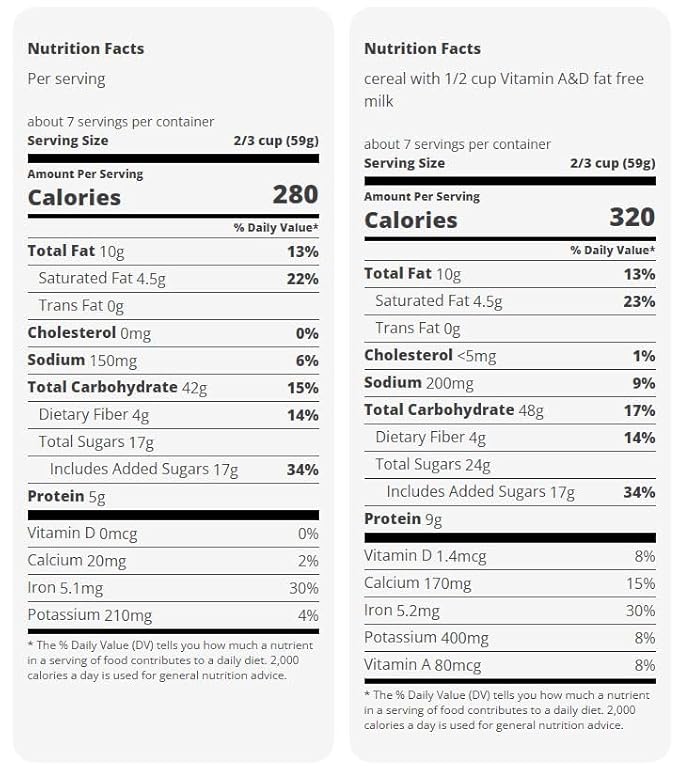 H‑E‑B Triple Chocolate Granola 14 oz 2 Boxes