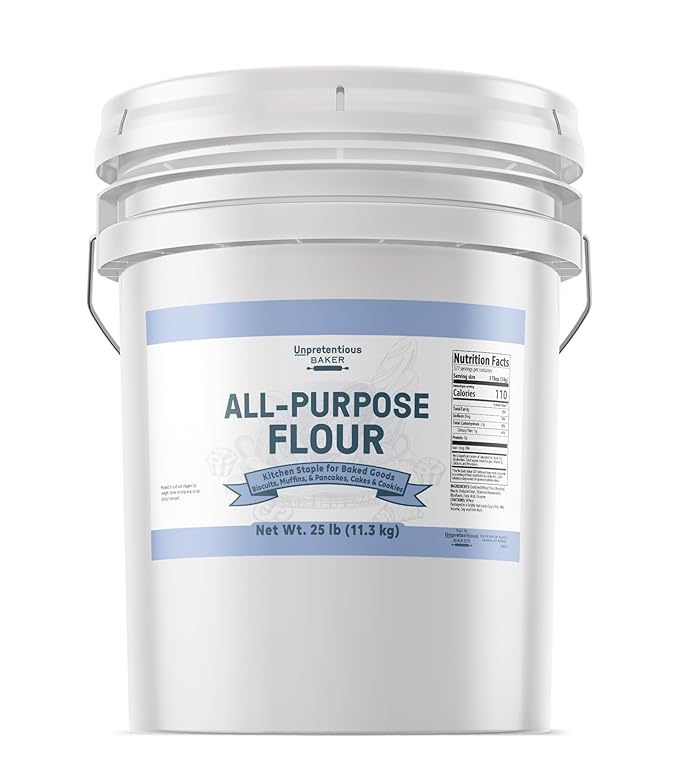 Unpretentious All Purpose Flour 5 Gallon Bucket Versatile Kitchen Staple Food Storage (400 Ounce)