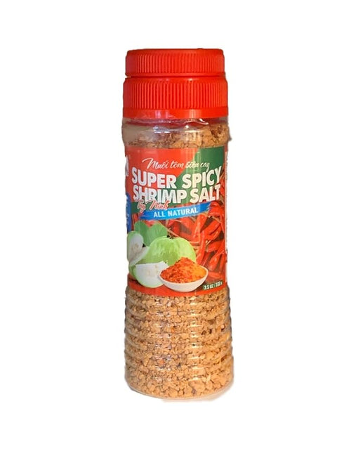 3 Packs - Super Spicy Shrimp Salt All Natural - Muoi Tom Tay Ninh Sieu Cay - 3.5 Oz