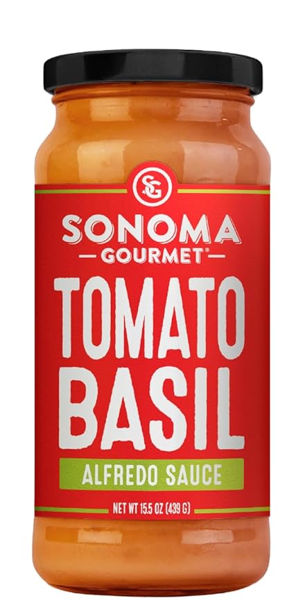 Sonoma Gourmet Family Pasta Night Gift Set – Four Pack | Cherry Tomato Creamy Alfredo Tomato Basil Alfredo &amp Lemon Herb Ricotta Sauces | Premium Variety Pack for Pasta Lovers