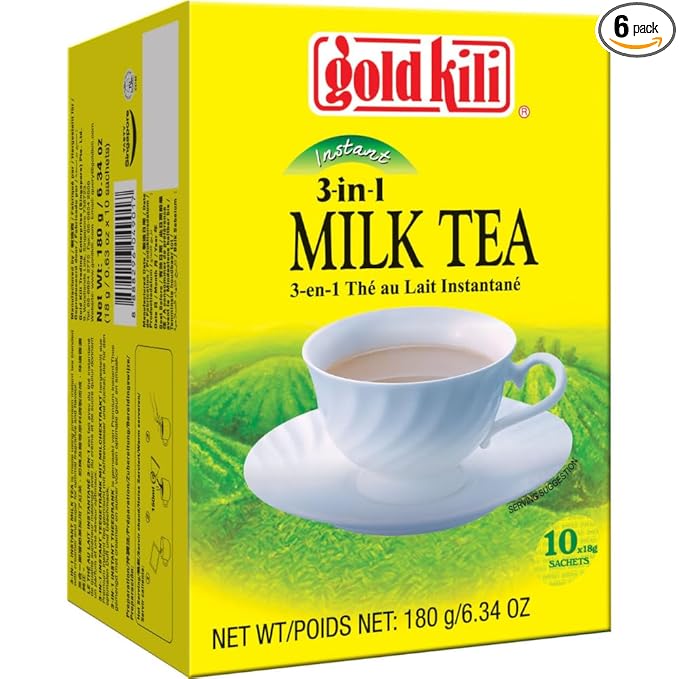 Gold Kili Instant 3 in 1 Milk Tea # 491 6.3-Ounce (Pack of 6)