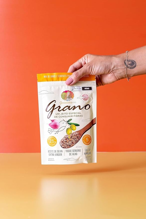 Salty Granola Natural Granola Vegan High Fiber Premium Grain and Seed Mix 25g Protein 200g with Extra Virgin Olive Oil and Himalayan Salt - Pack of 3