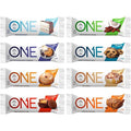 ONE Protein Bars Sampler Variety Pack Gluten Free with 20g Protein and 1g Sugar Pantry Staples 2.12 oz (8 Count)