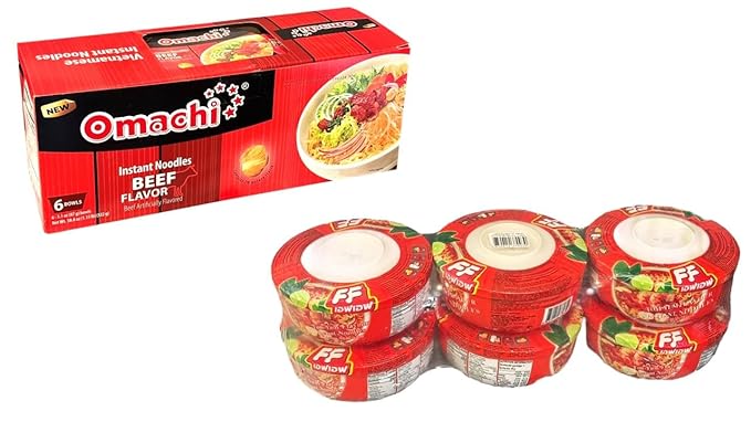 Asia Style Instant Noodles (COMBO OMACHI STEWED BEEF POTATO NOODLES)